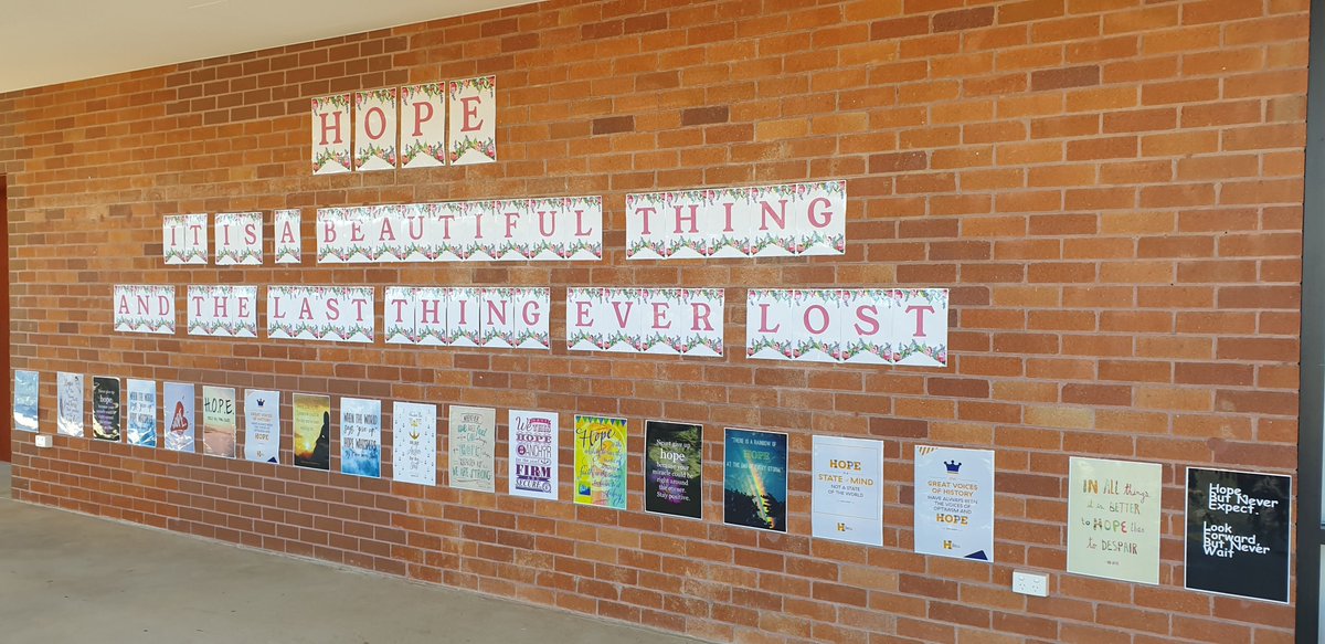 BCAshfield's tweet photo. Walk of hope... inspiration for Term 3 #hope #inspiration #workingtogether #teameffort #neverloosehope #HopeIsFaith #nevergiveup @SydCathSchools https://t.co/LGIIDXB5fR