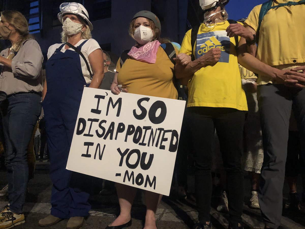 The scolding and disappointment dripping off the signs here is something only Mom’s can pull off.  #MomsAreHere  #blacklivesmatter      #protest  #pdx  #portland  #oregon  #blm  #acab  #PortlandProtest  #PDXprotest  #PortlandPolice