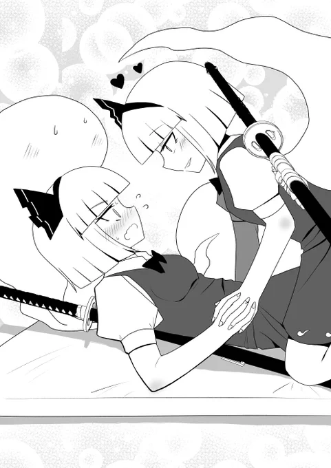 「メスガキ妖夢vs TS妖忌」らくがき。
同人誌の口絵にでもしようかな。 