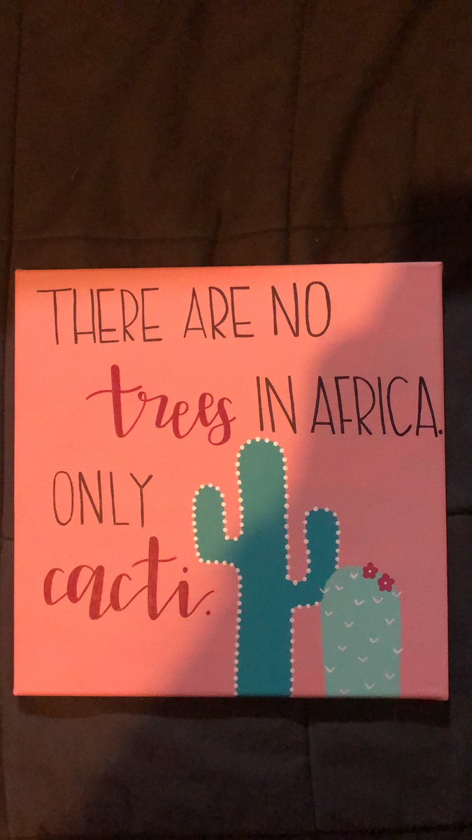Brynn_Barcky's tweet photo. When an innocent comment in high school becomes artwork to hang up in your apt. If you know, you know💗🌵 https://t.co/cgSNPPRX4T