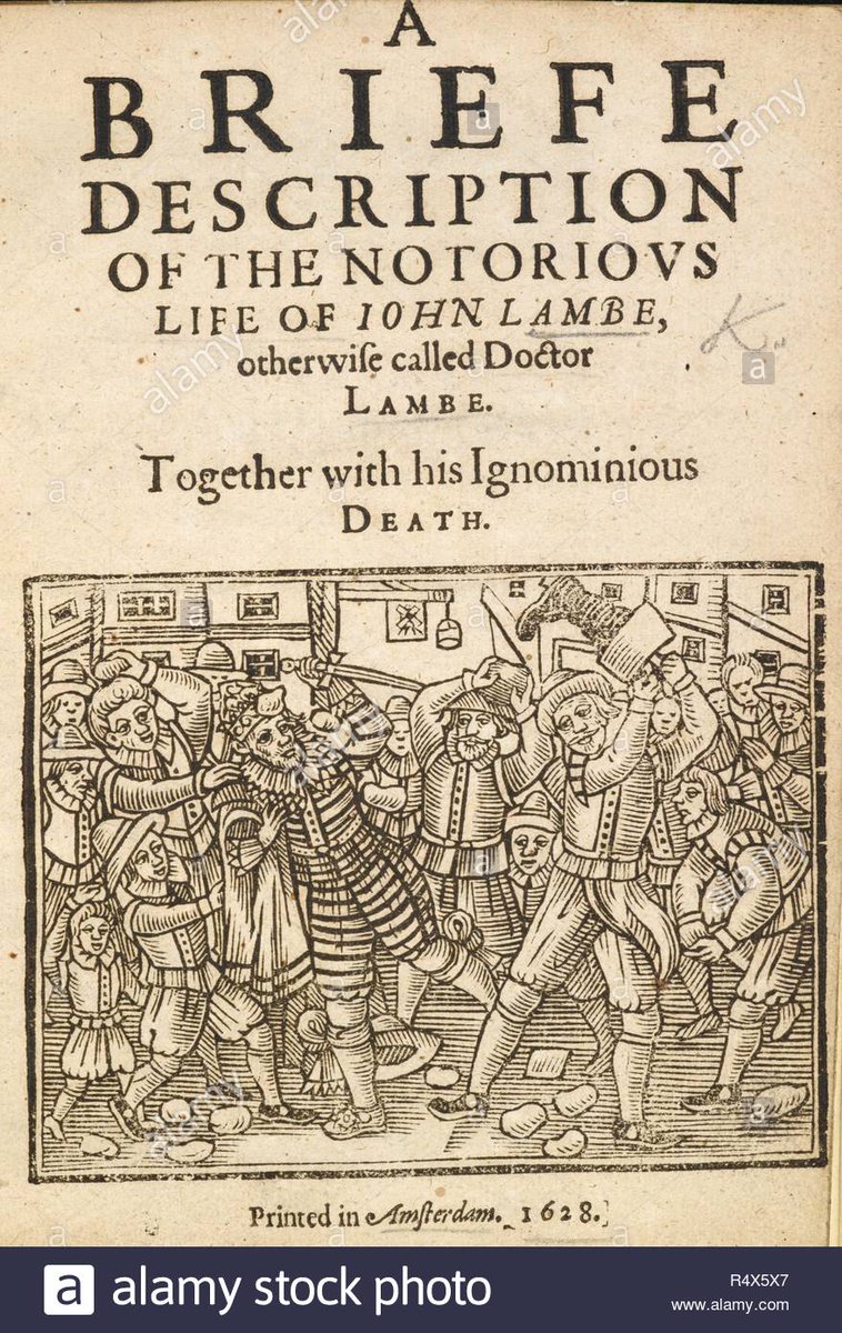 D is for 'Doctor Lambe and the Witches' (1634), an 'An ould play, with some new scenes' to capitalise on the success of Heywood &Brome's *Late Lancashire Witches*. The real Doctor Lambe was notorious; he was bludgeoned to death after a play at the Fortune: https://lostplays.folger.edu/Doctor_Lambe_and_the_Witches