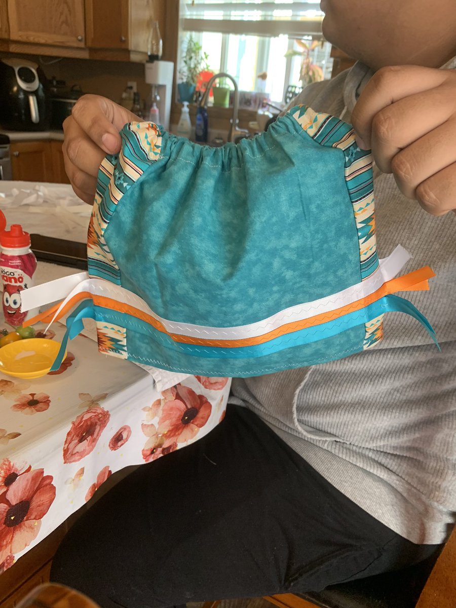 caringheart78's tweet photo. Custom ribbon skirts and shirt for a family. Including a newborn skirt. I love sewing and creating these lovely beautiful indigenous clothing. #IndigenousLivesMatter #indigneous #ribbonskirts #culture https://t.co/946QbFhUU4