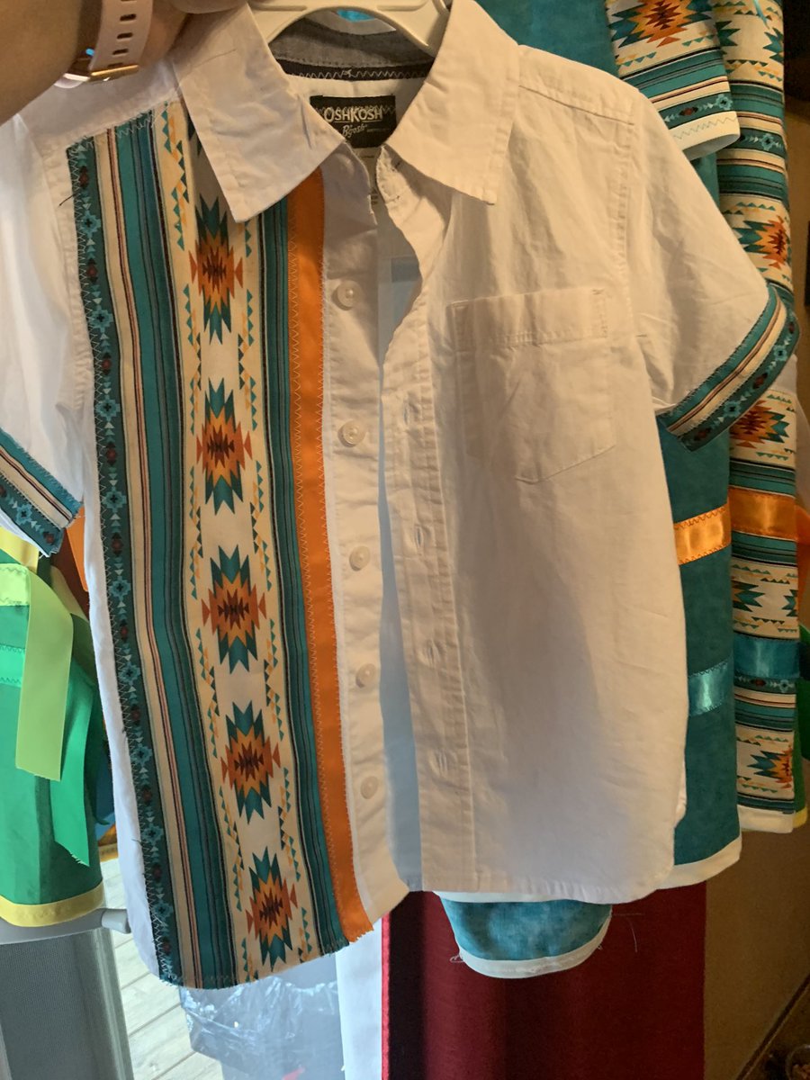 caringheart78's tweet photo. Custom ribbon skirts and shirt for a family. Including a newborn skirt. I love sewing and creating these lovely beautiful indigenous clothing. #IndigenousLivesMatter #indigneous #ribbonskirts #culture https://t.co/946QbFhUU4