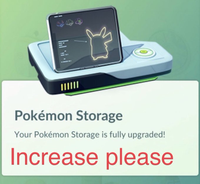 BlackPit666's tweet photo. @PokemonGoApp Give us space to work with. I'm full full after the CD https://t.co/HhFHbKA0Ik