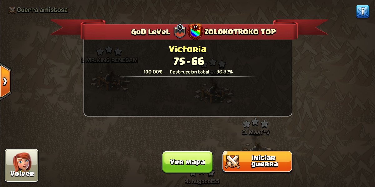 Godlevelcoc's tweet photo. 🔹 1ra fecha de @LIGA_LDG ❗
GG @ZolokOficial #ZolokotrokoTop
Op prrtos, nice PW!
#GodLevel #NextLevel #GLELITE https://t.co/DsDp32o1ig