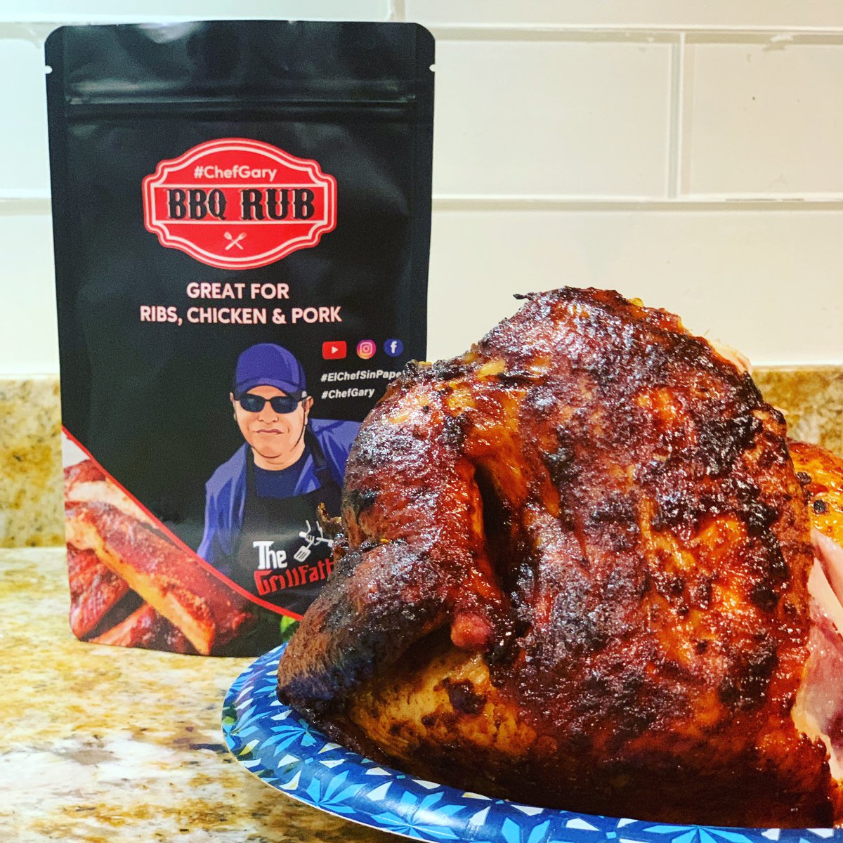 aergary's tweet photo. Así quedó el #PolloBorracho con el #BbqRub de #ElChefSinPapeles 😎😎😎 https://t.co/xNgc9DMWKt