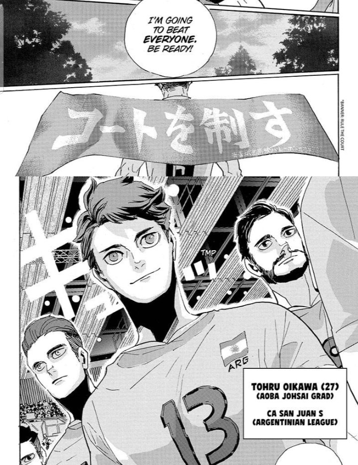 Oikaw's going to beat everyone's asses and im on BOARD 