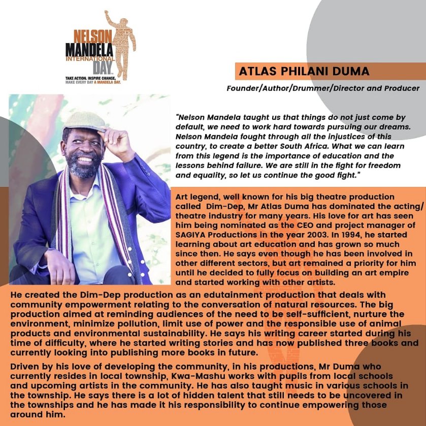 AtlasDuma's tweet photo. #MandelaDay #sagiyarecords #CCA #DimDepMusical #NAFC #nationalartsfestival @nqobilehx_za @Nqobile Hlekwayo Xulu @mbonambi_linda https://t.co/W4spQ1Ht3L