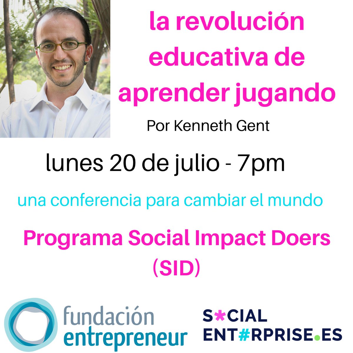 Los invitamos mañana al webinar internacional: "La revolución educativa de aprender jugando" realizada por, Social Enterprise, en la cual nuestro socio y cofundador Kenneth Gent será expositor. 

Inscripciones: lnkd.in/emmDfz6

*A las 13:00 hrs Chile