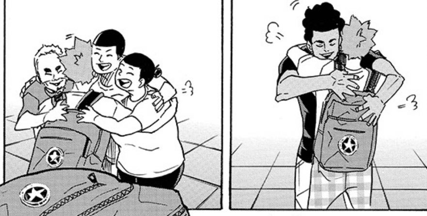 haikaiya's tweet photo. oh to be a haikyuu character and hug hinata shouyou https://t.co/PqWR2N26tY
