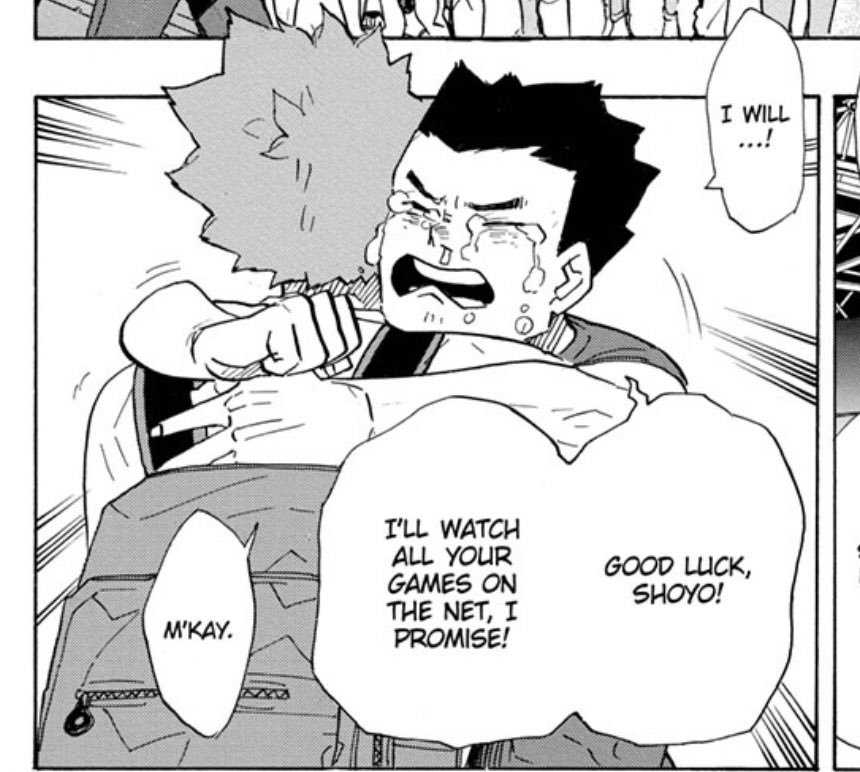 haikaiya's tweet photo. oh to be a haikyuu character and hug hinata shouyou https://t.co/PqWR2N26tY