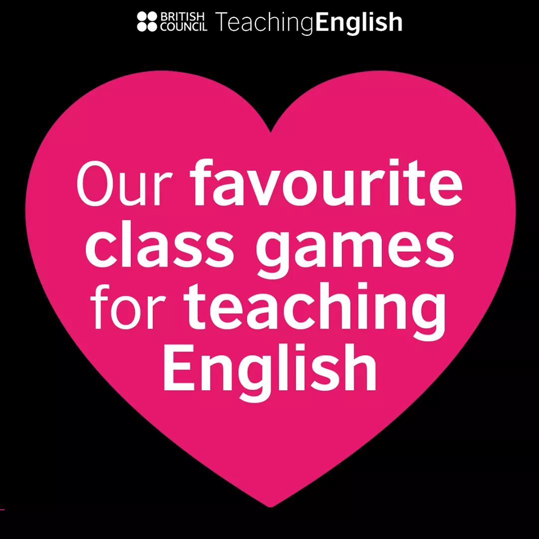 TeachingEnglish's tweet photo. ❤️ Our favourite class games for teaching English ❤️
❤️ We asked you to suggest your favourite class games – and here they are –  more than 90 of them! 
❤️ Click here to access the collection https://t.co/kNYVu8UHHx and to add a description of your favourite class game ❤️ https://t.co/JJR9WfeGuO