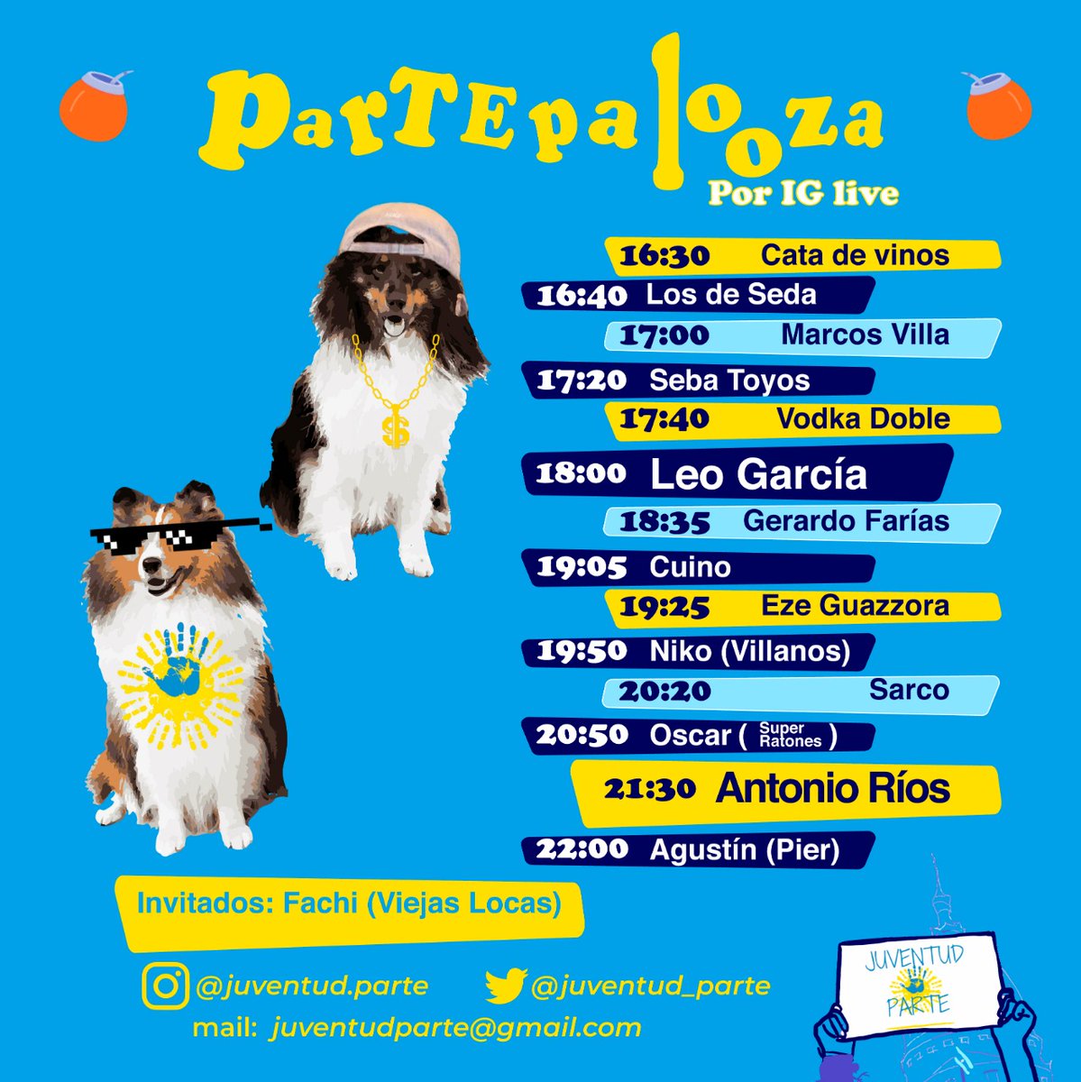 juventud_parte's tweet photo. Para los festejos del día del amigo vamos a usar #PartePalooza ! Compartilo con amigxs! Nos encontramos mañana!! #SomosParte @claudioaferreno @alferdez https://t.co/4urV3whfnP