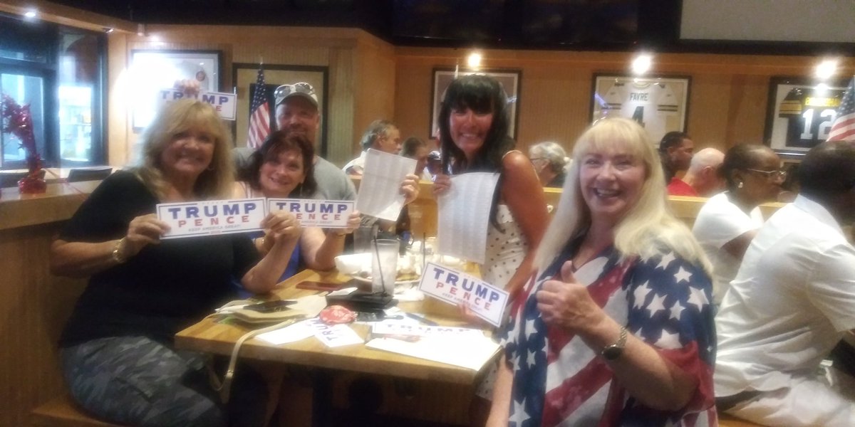 LauraCDuval's tweet photo. There where hundreds of people at today's Back the Blue Rally at Jacksonville Beach. My Co Field 
Organizer Donovan Bradley worked the outside and I worked the inside and we got six voter registrations! #LeadRight #CAT5Cavalry #TurnDuvalRed #BackTheBlue https://t.co/bAWTVnD8nr