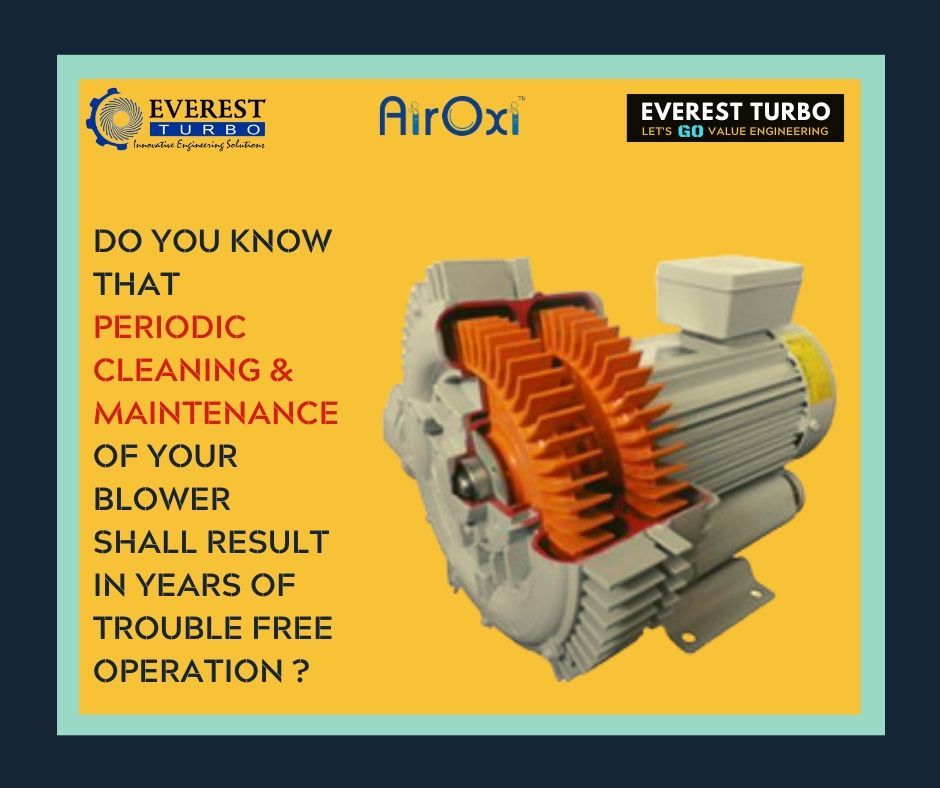 EverestTurbo's tweet photo. Periodic cleaning of your Blower shall result in years of Trouble Free Operation

#EverestTurbo #WeAreEverestTurbo #EverestTurboLife #Aquaculture #FishFarming #RAS #ShrimpFarm #PrawnCulture #PrawnHatchery #Biofloc #BioflocSystem  #Aeration #PondFishing #pondfishing🎣 https://t.co/b9O0imTNFn