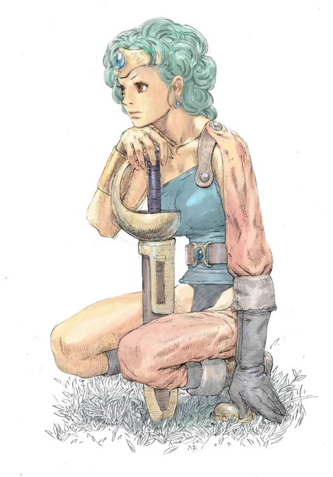 昔描いたドラクエ勇者 