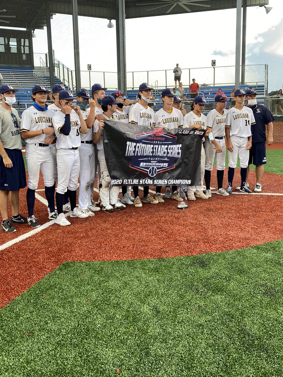 ftrstarsseries's tweet photo. Congrats to @team_louisiana for winning the championship at our @NB_Baseball @Program15BB @ftrstarsseries Class of 2023 Nationals. #MakeYourName https://t.co/ZS1k2MO0hR