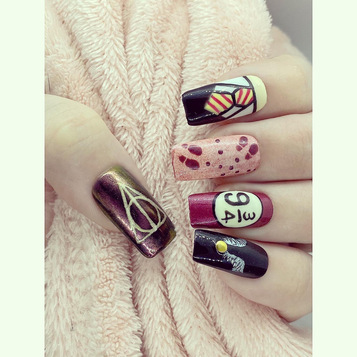 Slytherin nail art | Harry potter nails designs, Harry potter nail art, Harry  potter nails