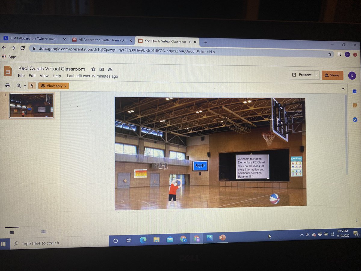 KaciQuails's tweet photo. #ALPESummerConference working on my virtual classroom with the help of @GingerAaron , while also getting more involved on the twitter train https://t.co/0Os8r6fl0q