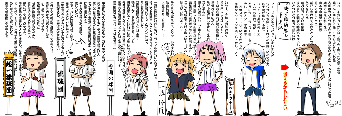 さてさて、開幕から1ヶ月経ちましたけれども 
