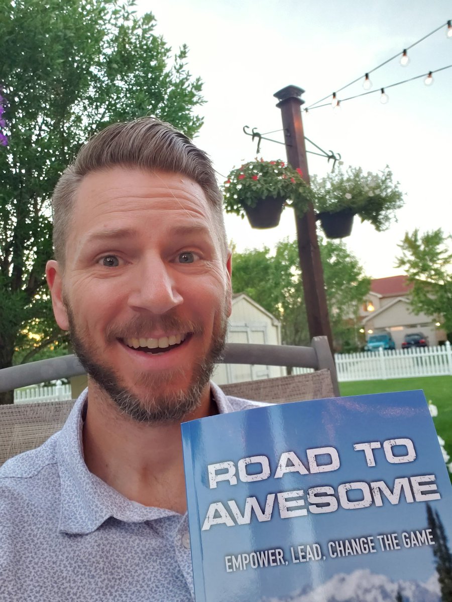AdamKueltzo's tweet photo. Ready to go on a road trip! Just came in the mail yesterday and I'm excited to keep reading 👍. #roadtoawesome #twoquestions @DarrinMPeppard @LPHSrenaissance https://t.co/rzHzBdzXyz