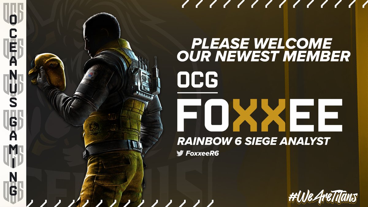 GaiminGladiator's tweet photo. As the first stage in the @R6esportsNA CL is ending and the second stage is approaching we are happy to announce a new member to our #rainbow6Siege roster @FoxxeeR6 . He will be joining the coaching staff as an analyst. #ridethetide #oceanusgg #OCG #tridentsup #wearetitans 🌊🔱🌊 https://t.co/sJAsfQ5RUS