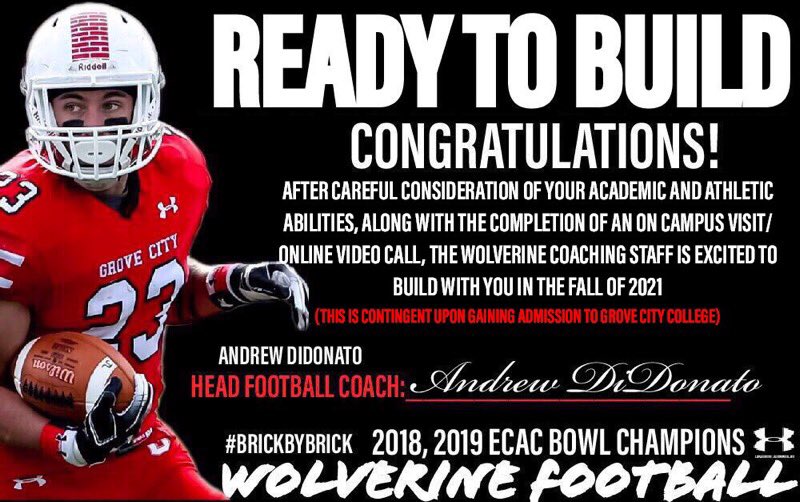 _jakefoley_'s tweet photo. After a great visit @GroveCtyCollege I am blessed to receive the opportunity to play @GCC_FB. A special thank you goes out to @LauneTrent @CoachDiDonato @CoachBaney @CoachDanVogt https://t.co/s5JddFtTY2