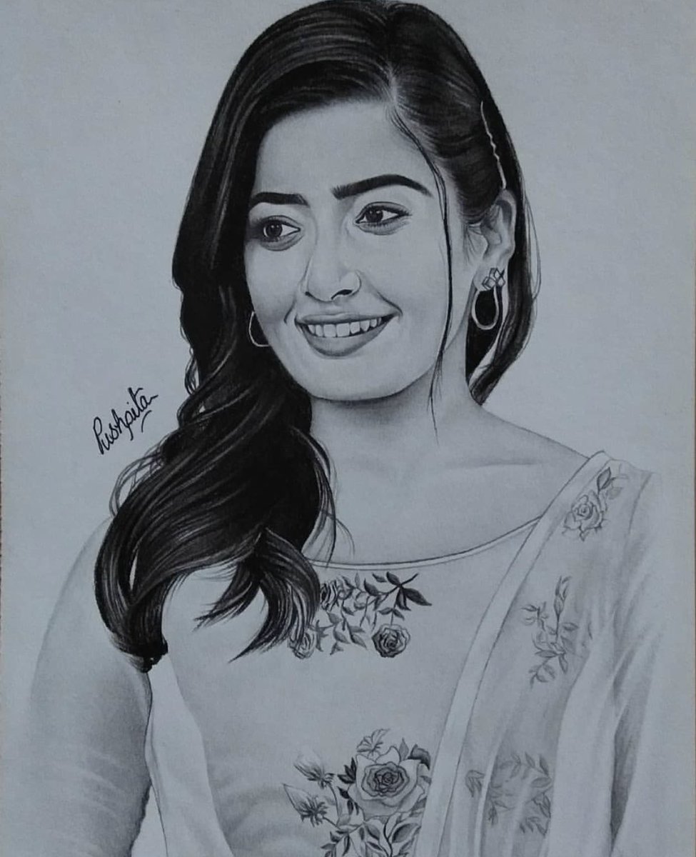 Portrait of Rashmika Mandanna by CHHAYANKANArts on Stars Portraits