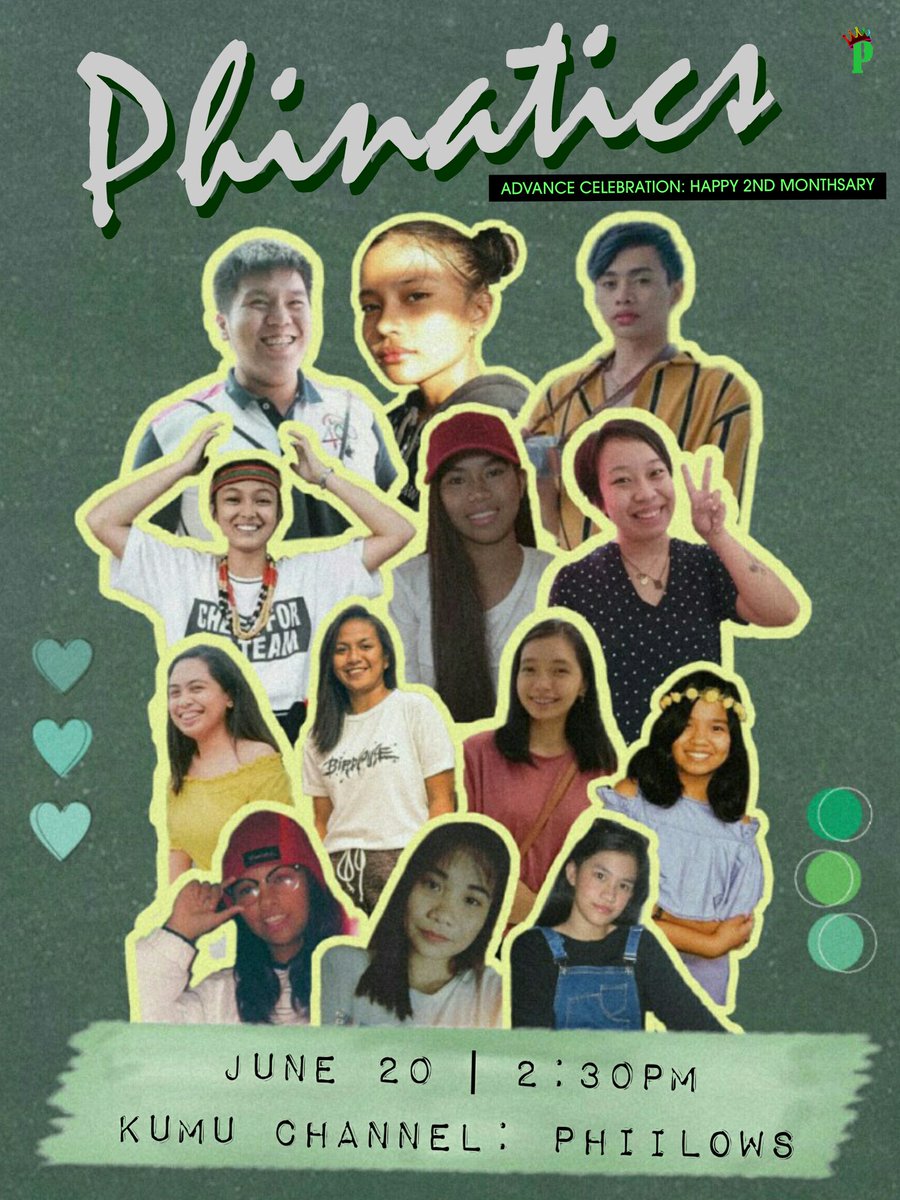 KweenPhi's tweet photo. ADVANCE CELEBRATION 🥳🎉
SAMAHAN NYO KAMI HAH?
SURELY? SURELYYY!!! 🙈💚✨

TODAY | 2:30PM
KUMU CHANNEL: PHIILOWS

SEE Y'ALL!!! 🙈💚💚💚

#2NDMONTHSARY
#PHINATICS
#PHIFAM https://t.co/xFgdqVvWVj
