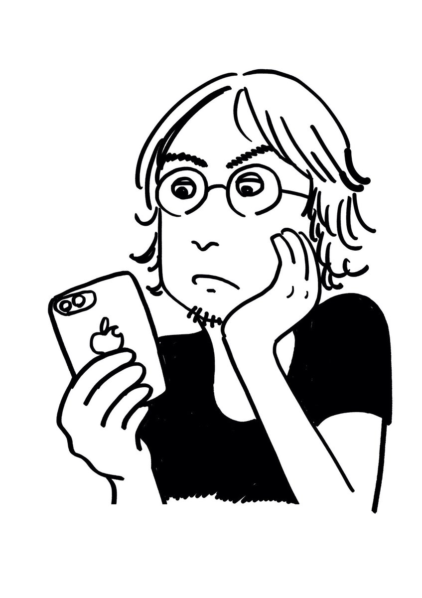 単行本のイラストレーションをお願いしている長尾謙一郎さんに似顔絵をサッと描いてもらった。う…うまい。当たり前 