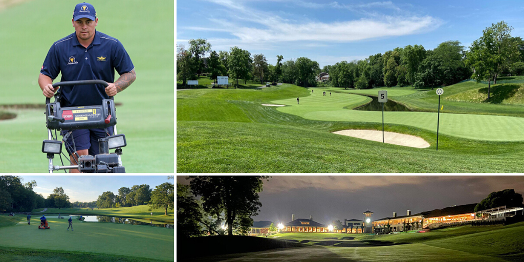 TheASTMA's tweet photo. 2019 #ASTMA Graduate of the Year Award finalist Jordan Phillips is two months into #TheOhioProgram internship at Muirfield Village Golf Club and in prep as the @jacknicklaus designed course hosts the @PGATOUR #MemorialTournament.
Read more ➡ https://t.co/QsERIn3pOT https://t.co/qWPBAwwnHx