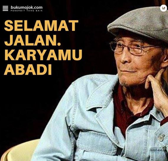 NASHRUNSIPIL's tweet photo. hatiku selembar daun
melayang jatuh dirumput
nanti dulu
biar sejenak terbaring disini
ada yang masih ingin kupandang
yang selama ini senantiasa luput
sesaat adalah abadi
sebelum kau sapu tamanmu setiap pagi
(Sapardi Djoko Damono)

Selamat jalan,, https://t.co/rUwcjX6eJI