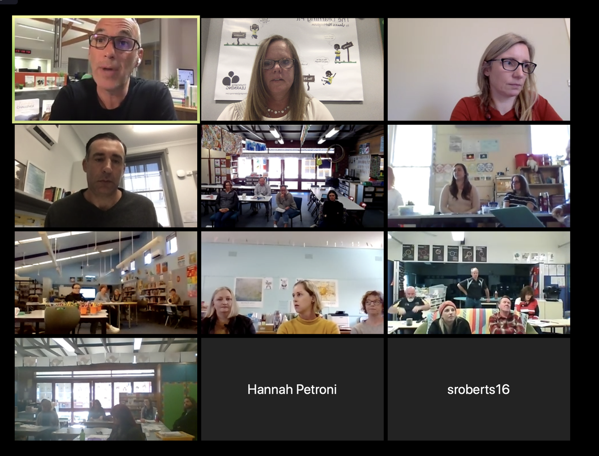 CarmenMBergmann's tweet photo. @JamesNottinghm was bright-eyed and bushy tailed despite the fact that it was the middle of the night as he led staff training at Ulladulla in Australia on #feedback as part of their #ChallengingLearningProcess . @ChallengeLearn @EmmaJRobertson1 https://t.co/bmnn0LlXWb