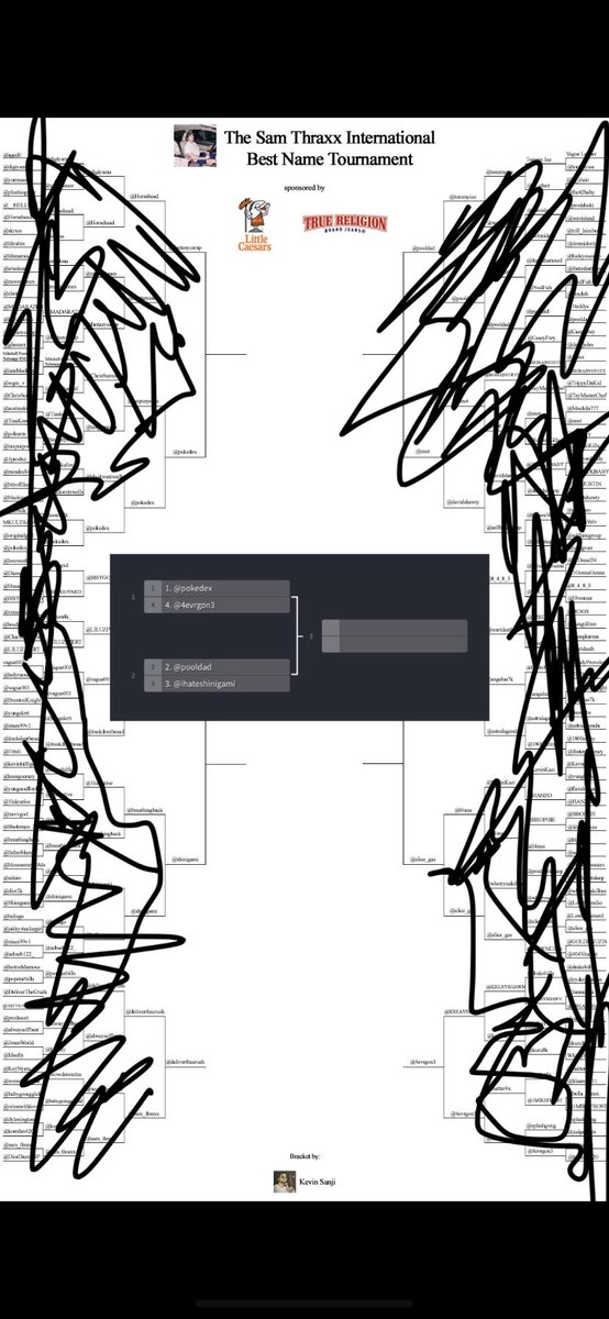 BestNameTourney's tweet photo. the Final Four. semifinals tomorrow night. congrats to the winners https://t.co/2TnWSlRzJZ