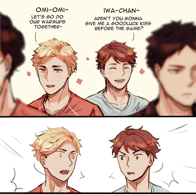 Atsumu and Oikawa canonically played against each other oh my god the sheer potential of this dynamic...  
#sakuatsu #iwaoi ... #atsuoi ?? 