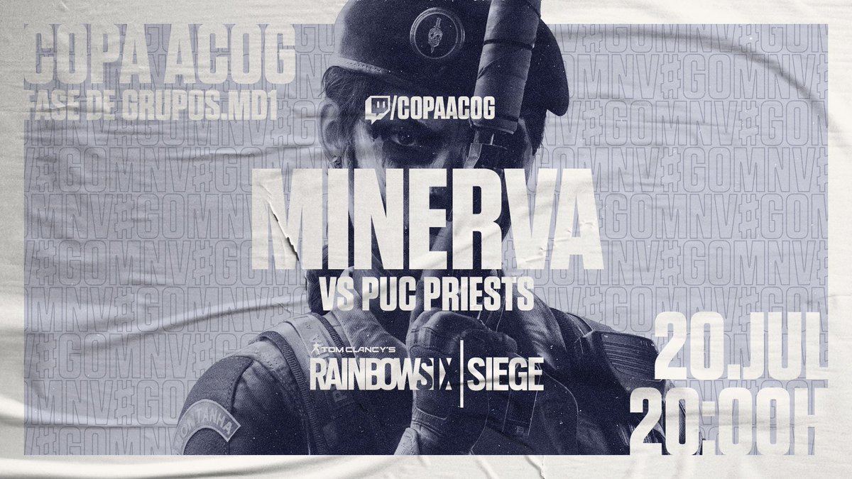minervaesports's tweet photo. Amanhã temos MD1 contra a @puc.priest na fase de grupos na @copaacog!
Convidamos vocês para assistirem nossos players e deixar sua torcida pra gente durante a stream que vai rolar lá na twitch. 🦉💛
STREAM: https://t.co/2t4w52ZaYz
#GOMNV #rainbowsixsiege #copaacog https://t.co/14ZLzohfJw