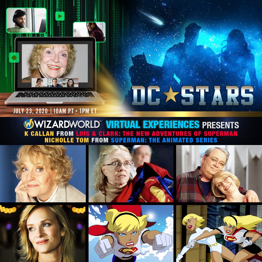FANEXPOHQ's tweet photo. Join @k_callan and @NicholleTom for a FREE live Q&A & more!
Attend virtually THURS JULY 23@ 10am PT / 1pm ET
🎟️ https://t.co/qdgF6B185B July 23 2020 #WizardWorldVirtualExperiences #DCVirtualExperiences #DCStars https://t.co/IWsxqAJtrZ