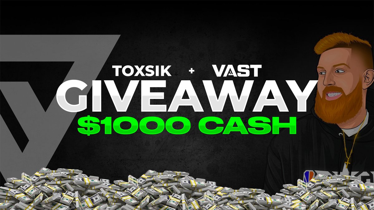 VastGG's tweet photo. 💵 $1,000 Giveaway! 4 winners get $250 each!

🤳 Like &amp; RT
💬 Reply with #ToxsikCash
🥰 Follow @ToXsiK &amp; @VastGG

⬇ Enter Here ⬇
https://t.co/7ycWecHkVY https://t.co/CrXWY9XNm8