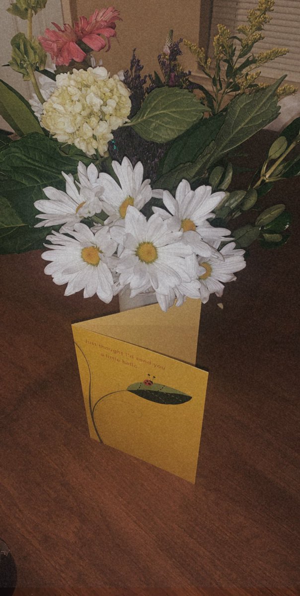 malloryjenae's tweet photo. Listen, if your best friend doesn’t drop flowers off on your doorstep with a simple I Love You card.... you are missing out https://t.co/yUXSpfOU8e