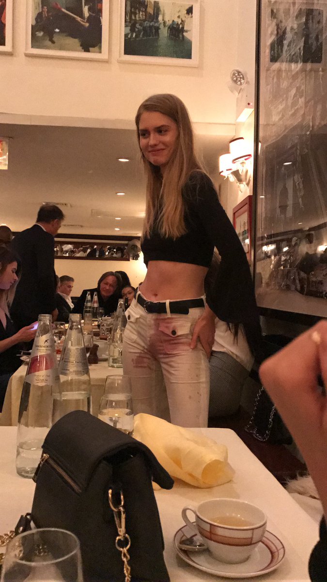 AlexandriaMorgz's tweet photo. that time I spilled red wine on my new white pants and my friends were taking a pic because I notoriously always spill drinks and they told me not to buy the pants...but bella hadid thought we were trying to take a pic of her.... https://t.co/qssAgDvjcV
