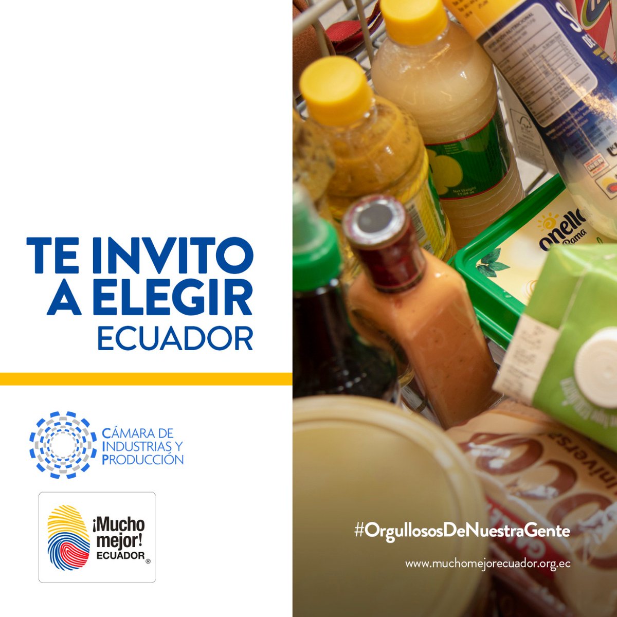 CamaraCIP's tweet photo. Si aceptas esta invitación comparte, porque queremos que esta voz llegue a más personas y juntos levantar a #Ecuador.  Elige a tu país, prefiere calidad, compra La Huella. 
#OrgullososDeNuestraGente 
#MuchoMejorEcuador @Ecuador_calidad https://t.co/UwG9uze9hU