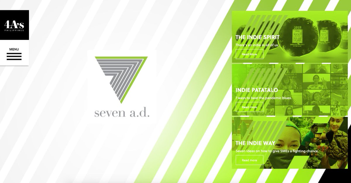 SevenADManila's tweet photo. Your favorite indie agency is taking over @4AsPhilippines this week. 💚 #4AsTakeover  #7ADx4As https://t.co/7iZk2g2gak