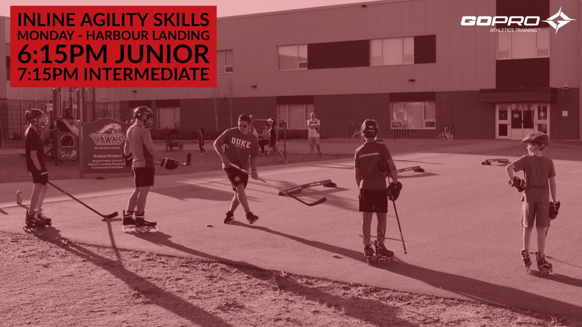 roadtogopro's tweet photo. MONDAY NIGHT
Inline Agility Skills
No inlines, no problem!
No ice, no problem!!

A great way to develop your hockey skills outdoors!
6:15pm Junior
7:16pm Intermediate

#SPEED
#AGILITY 
#STRENGTH 
#ENDURANCE 
#PERFORMANCE
#hockey #offseason #stickhandling  #personaltrainer #yqr https://t.co/aJrwCcsRsP