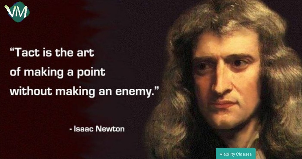 ViabilityC's tweet photo. To make your point is not neccesary that you being too straight forward that someone's take it otherwise there are many other ways also . (Tact - เคเคพเคคเฅเคฐเฅเคฏ)
#issacnewton #viabilityclasses #mondaymotivation #mondayvibes https://t.co/hB1ebyldUa