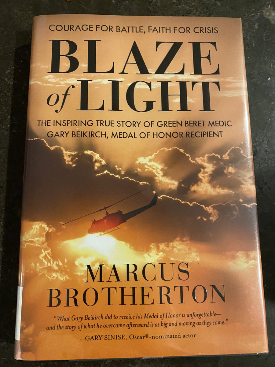 Good read #blazeoflight #medalofhonor #garybeikirch #marcusbrotherton