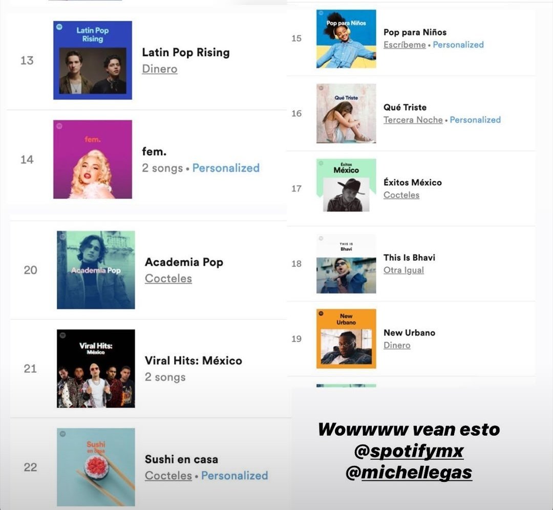 KeninisMx's tweet photo. Playlist en las que se encuentra Kenia en Spotify. No cabe duda que cada vez está logrando más.🎶💥 https://t.co/wy5e3zGwR6