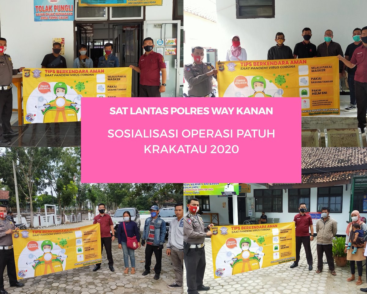 23Juliyus's tweet photo. Sosialisasi operasi patuh Krakatau 2020 sat lantas polres way kanan https://t.co/zwgd81VcsZ