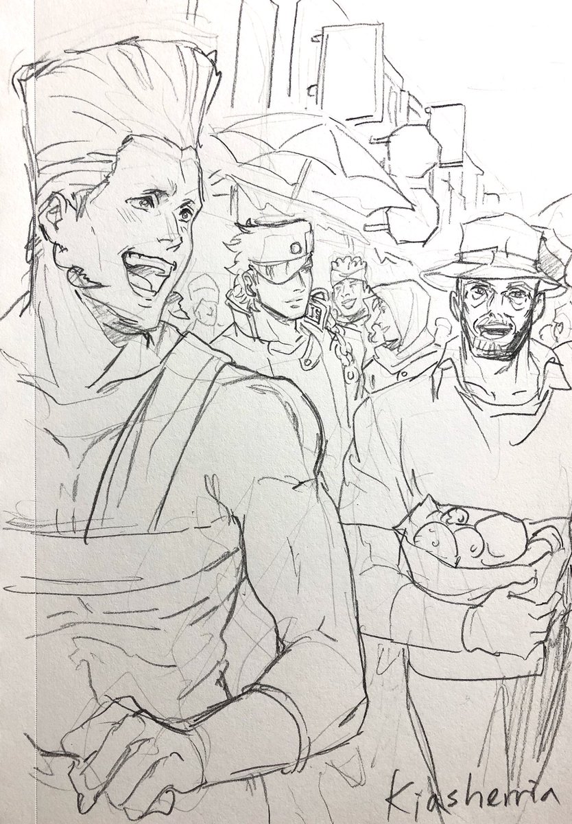 I just want to see them at least having some fun times. ?
Ughhhhhh!!! Why is #polnareff so cute...??? It was a little unexpectedly after I realized what I drew. ?
#jjba #jotaro #kakyoin #avdol #JosephJoestar