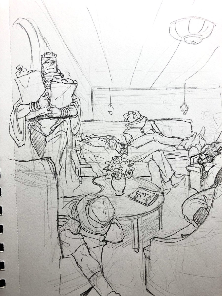I just want to see them at least having some fun times. ?
Ughhhhhh!!! Why is #polnareff so cute...??? It was a little unexpectedly after I realized what I drew. ?
#jjba #jotaro #kakyoin #avdol #JosephJoestar