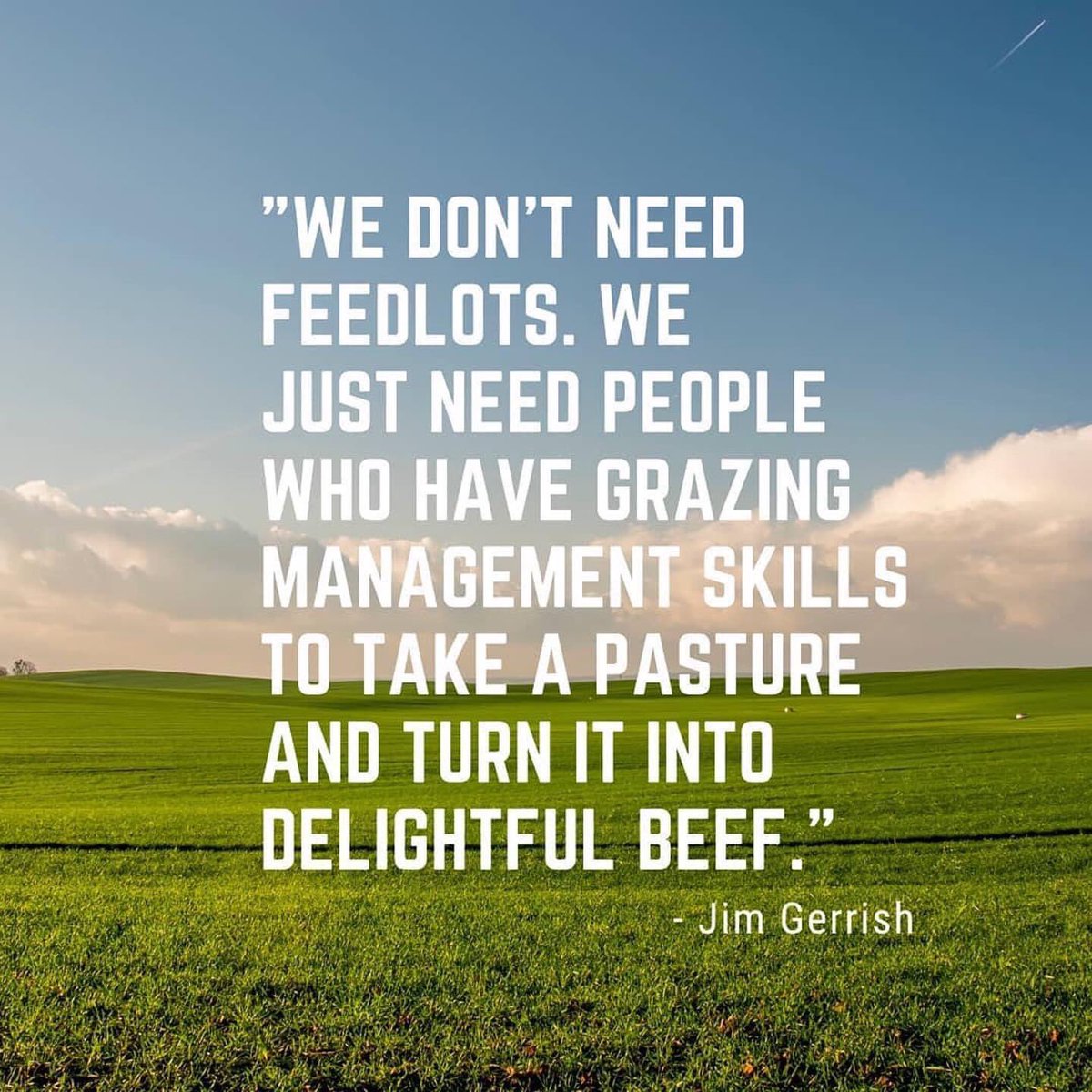 A great attitude I reckon. #grassfed #GrazingManagement